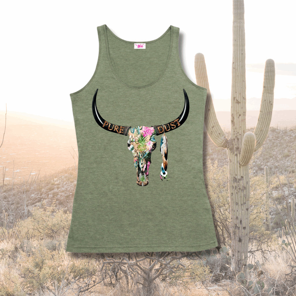 Ladies Singlet 'Cactus Skull'