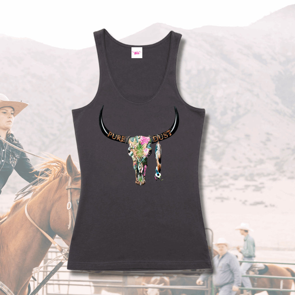 Ladies Singlet 'Cactus Skull'