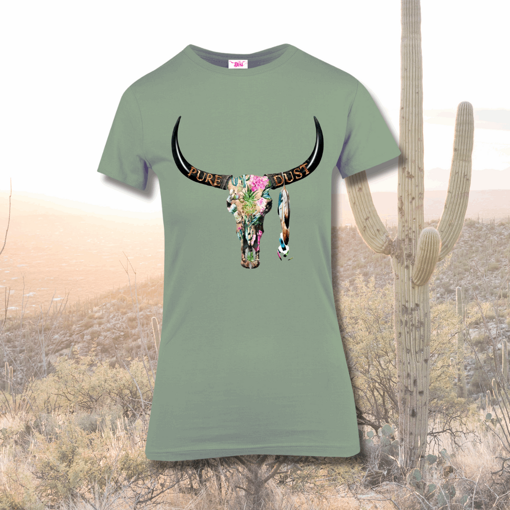 Ladies Tee Cactus Skull