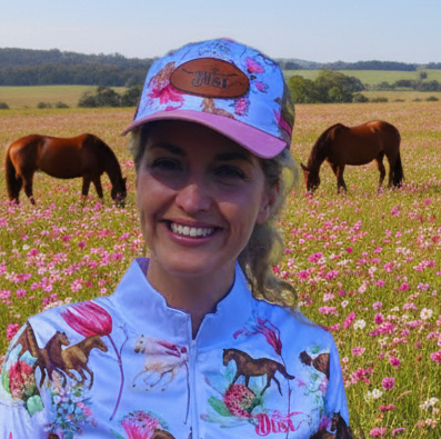 Petals & Ponies Girls Equestrian Shirt (White Collar and Cuffs)