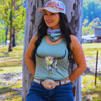Ladies  Singlet 'Cactus Skull'