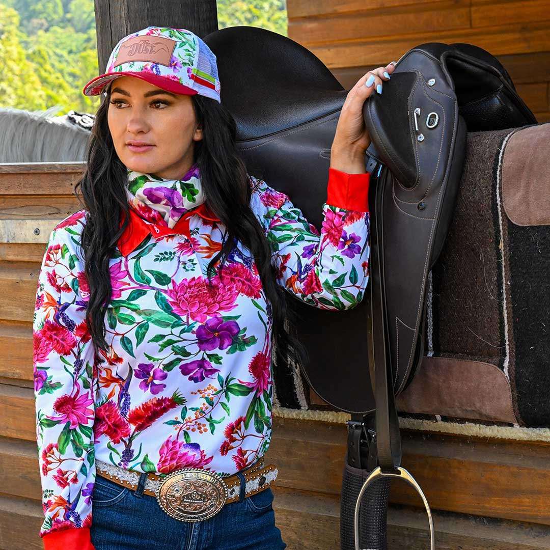 Country Blooms Collection – Tagged Long Sleeve Shirt – Pure Dust