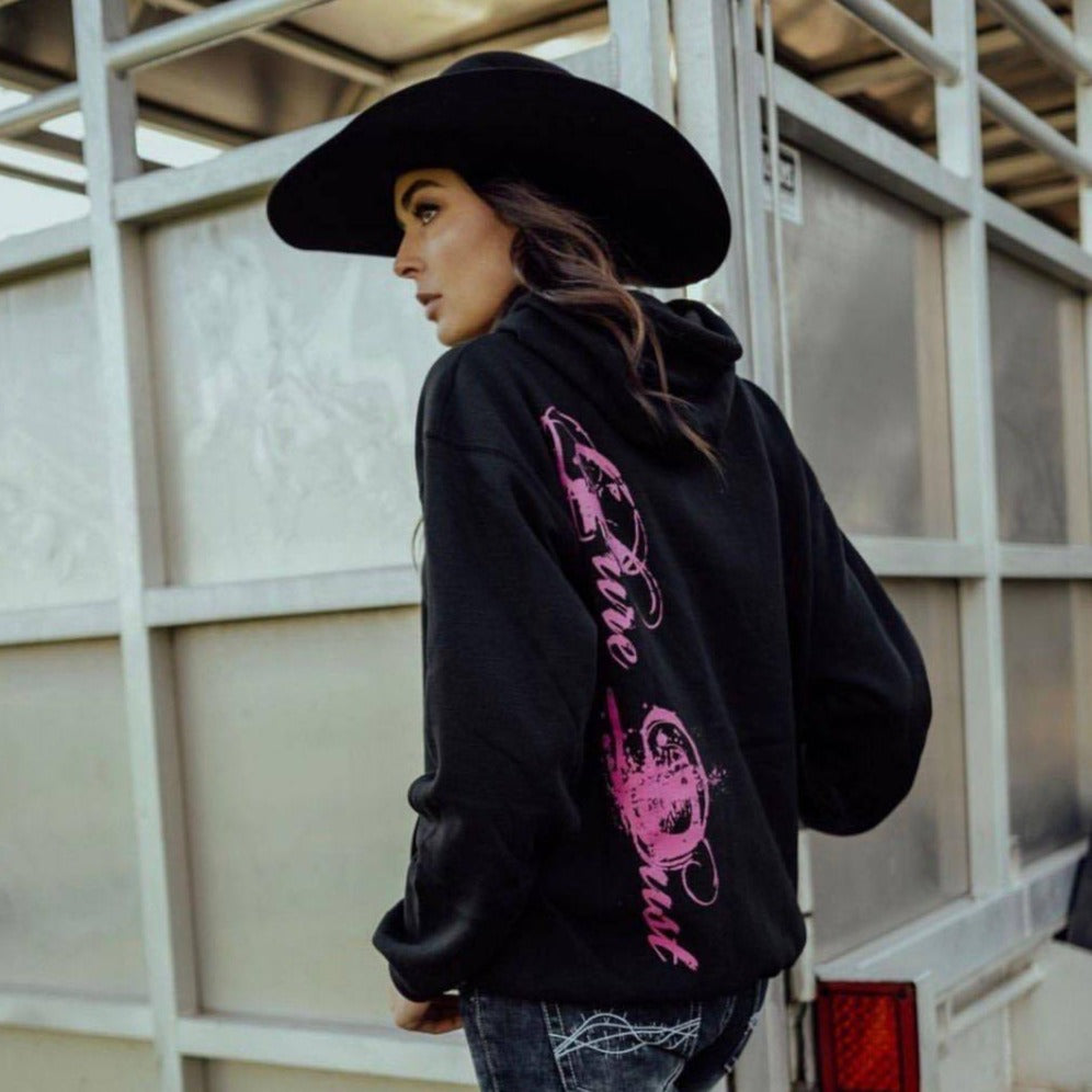 Unisex Black Hoodie with Logo Pure Dust