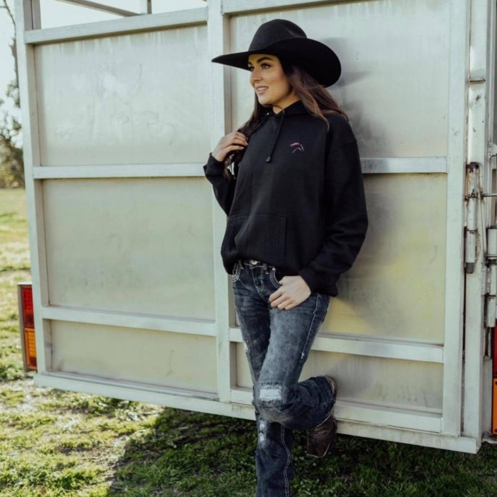 Unisex Black Hoodie with Logo Pure Dust 4