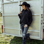 Unisex Black Hoodie with Logo Pure Dust 4