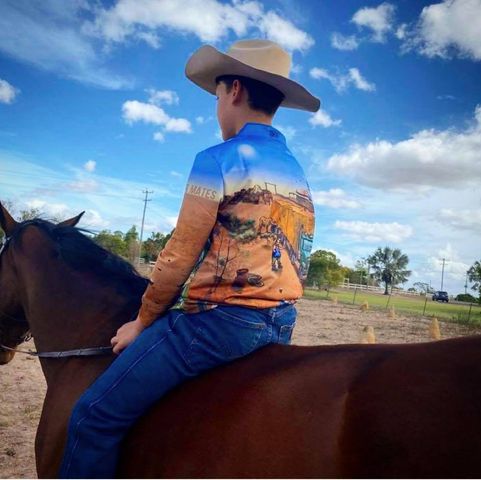 Fishing Shirts for Kids 'Break The Drought' design - Pure Dust