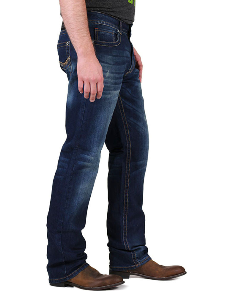 Realtree Camo Dark Wash Boot Cut Jeans | MTB-9902-32" - Pure Dust