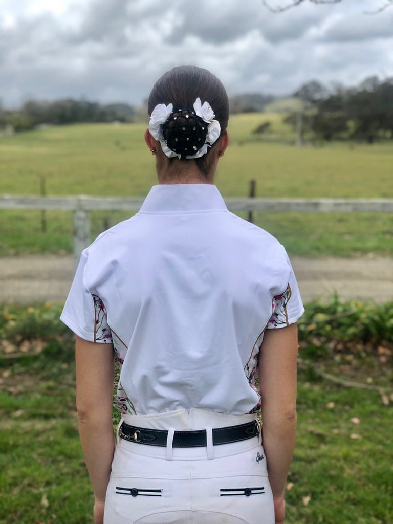 Equestrian Girls Short Sleeve Shirt 'Wildflower' - Pure Dust