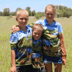 Kids Break the Drought Fishing Shirts Pure Dust