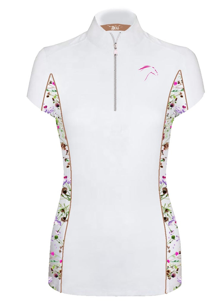 Equestrian Girls Short Sleeve Shirt 'Wildflower' - Pure Dust