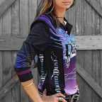 Unisex Fishing Shirt 'Purple Sunset' - Pure Dust