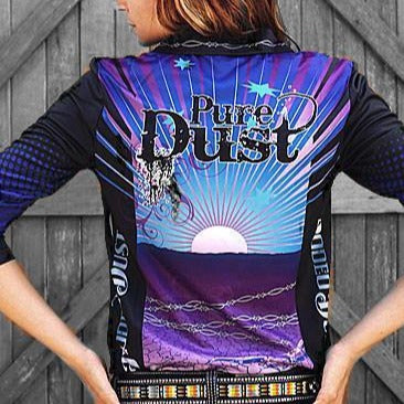 Unisex Fishing Shirt 'Purple Sunset' - Pure Dust